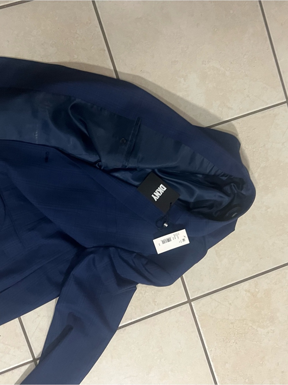 DKNY Men's Classic Navy Sport Coat
